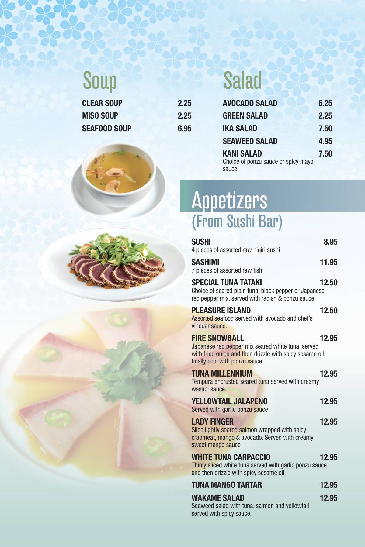 Ikko Sushi Menu